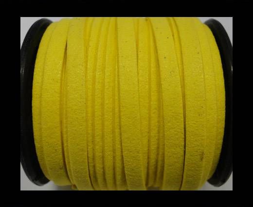 Faux Suede Cord - 5mm - Yellow