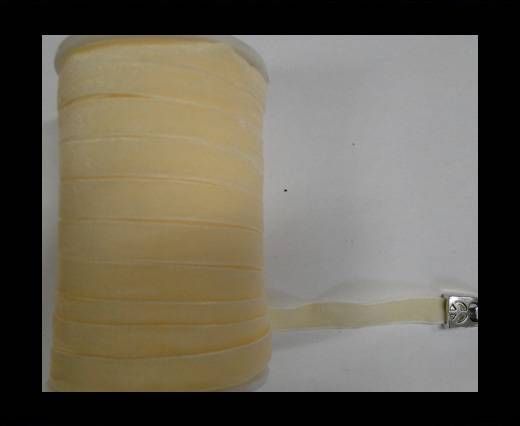 Flat Velvet Cords-10mm-Cream