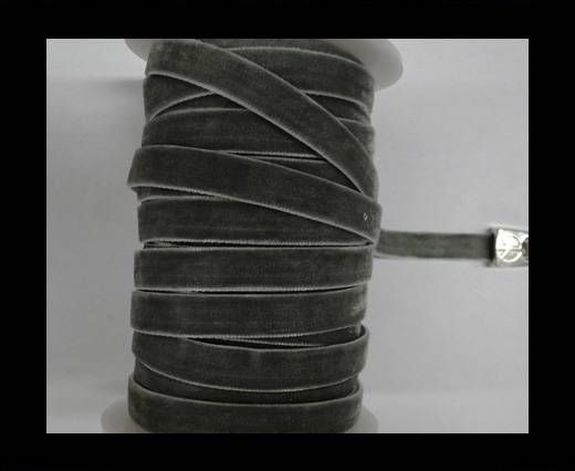 Flat Velvet Cords-10mm-Grey