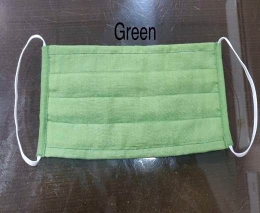 Green  Washable Cotton Mask