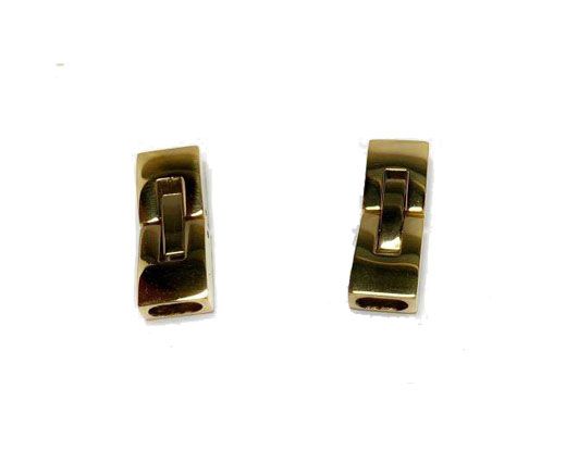 Stainless Steel Magnetic Clasp,Gold,MGST-14