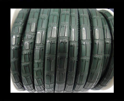 imitation nappa leather 6mm Snake-Crocodile-Style - Green