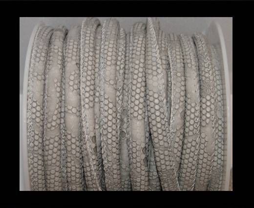 imitation nappa leather 6mm Snake-Dotted-Style - Grey
