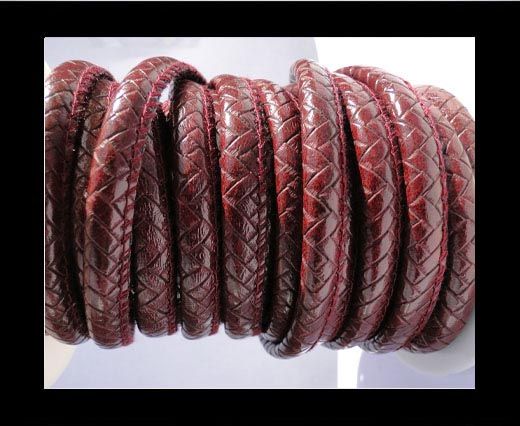faux nappa leather 6mm Snake-Style- Maroon
