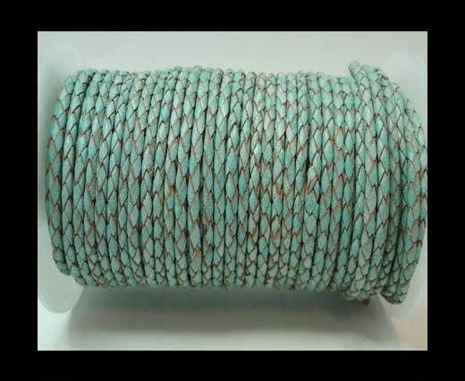 Round Braided Leather Cord-3mm- SE FBCW 20