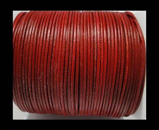 Round Leather Cord  SE-RED - 1mm