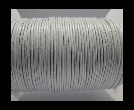 Round Leather Cord  SE-White - 1mm