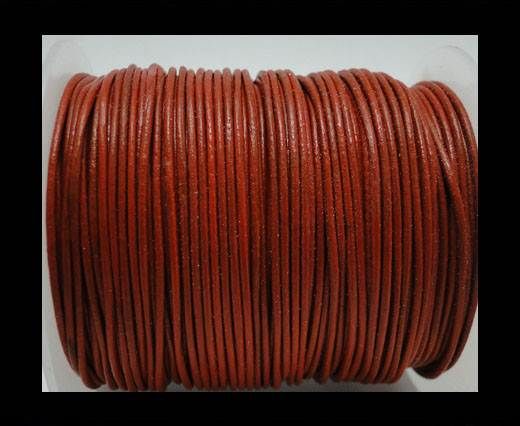 Round Leather Cord -1mm - Orange