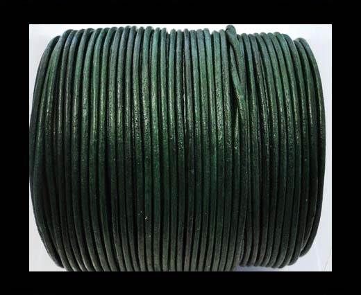 Round Leather Cord -1mm - SE Apple Green