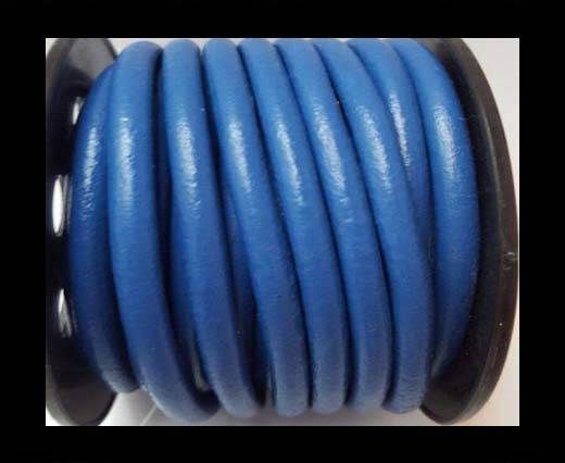 Round Leather Cord -5mm - Blue