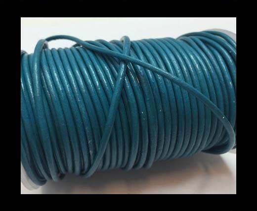 Round Leather Cord SE/R/Turquoise - 1,5mm