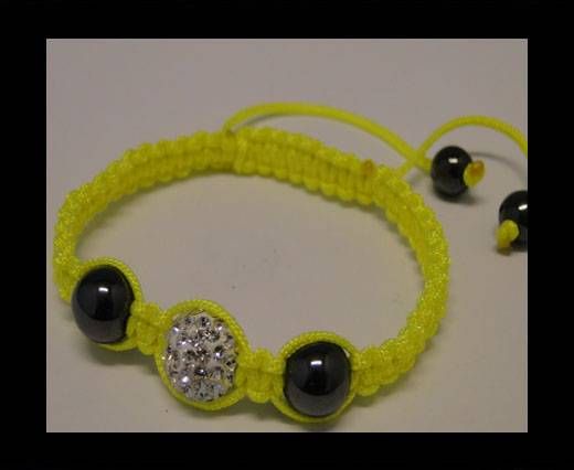 Shamballa Bracelet SB-Crystal-Flour Yellow-Style-4