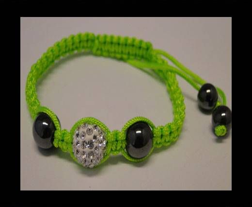 Shamballa Bracelet SB-Crystal-Flour Green-Style-4