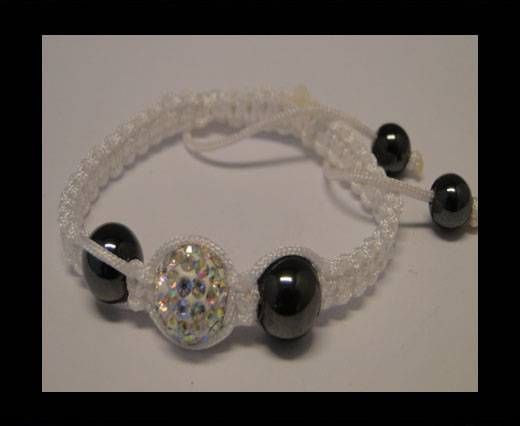 Shamballa Bracelet SB-Crystal-White-Style-4