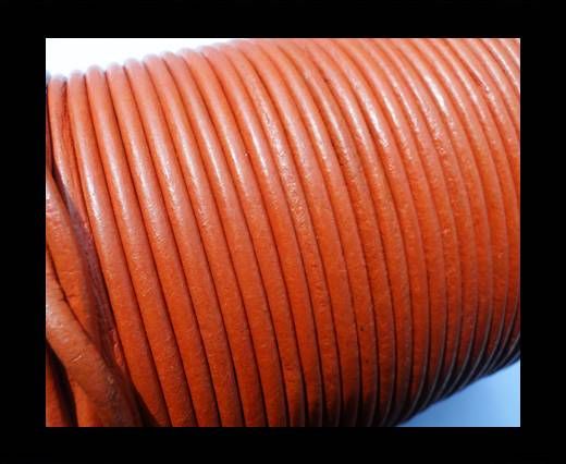 Round Leather Cord SE/R/20-Orange - 3mm