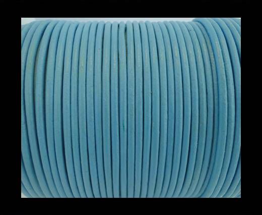Round Leather Cord SE/R/Light Blue - 1,5mm