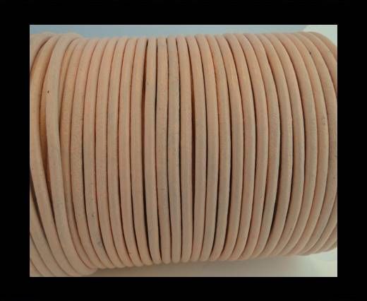 Round Leather Cord SE/R/Peach-1,5mm