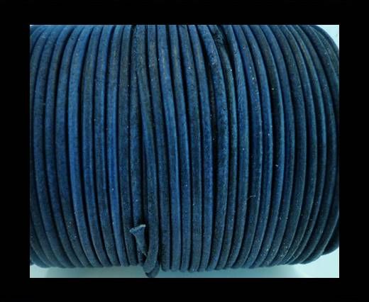 Round Leather Cord SE/R/Vintage Blue-3mm