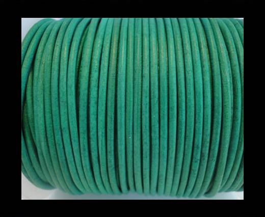 Round Leather Cord SE/R/Vintage Green-2mm