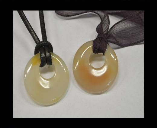 Semi Precious Stones item 18-white cream