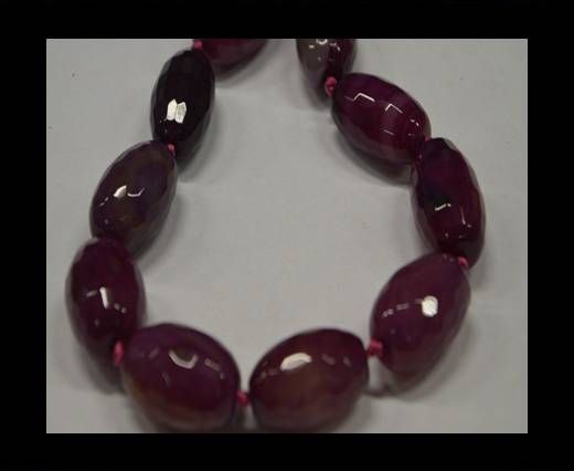 Semi Precious Stones item 12-Fuchsia-16*30 mm