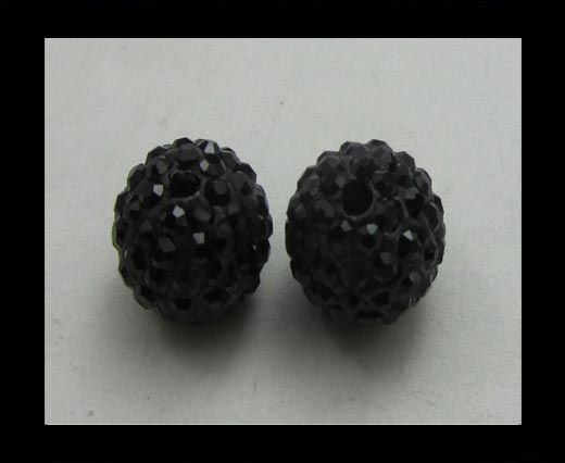 Shamballa-Bead-10mm-black quartz