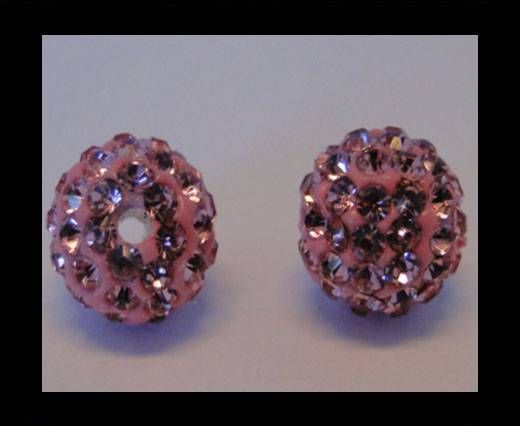 Shamballa-Bead-10mm-Light Rose