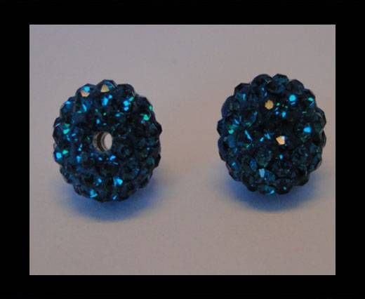 Shamballa-Bead-12mm-Blue Zircan