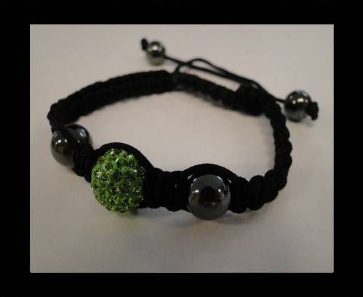 Shamballa Bracelet SB-Peridot -Style-4