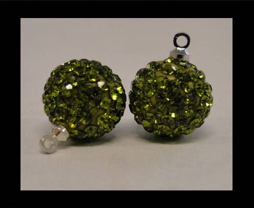 Shamballa-Crystal-Hanger-12mm-Olive