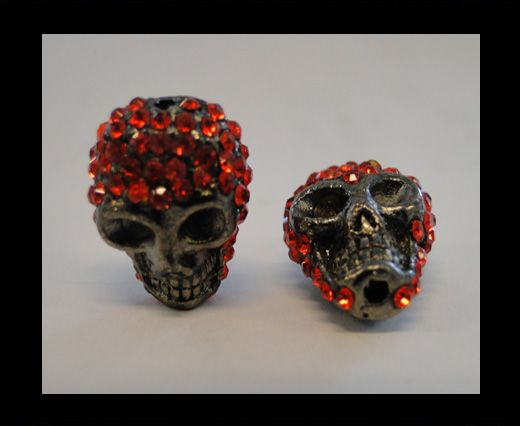 Shamballa Skull-Red