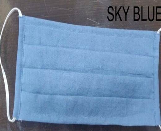 Sky Blue  Washable Cotton Mask