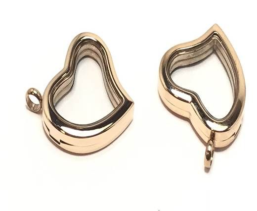 Stainless steel pendant SSP 323 29by34mm Rose Gold