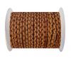 Round Braided Leather Cord SE/PB/14-Mahogany - 4mm