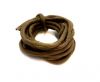 Real silk cords with inserts - 4 mm -  Camel