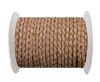 Round Braided Leather Cord SE/B/2006-Salmon - 5mm