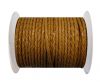 Round Braided Leather Cord SE/B/2008-Saddle Brown - 3mm