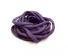 Real silk cords with inserts - 4 mm - Mauve