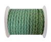 Round Braided Leather Cord SE/B/2034-Light Mint - 6mm