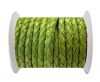 Round Braided Leather Cord SE/B/522-Light Green - 3mm