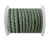 Round Braided Leather Cord SE/B/616-Pastel Mint - 3mm