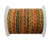 Round Braided Leather Cord SE/DM/02-Sunrise - 5mm