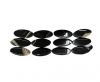 Black Line Oblong Flat Agate NS-067