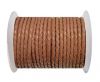 Round Braided Leather Cord SE/B/2019-Taupe - 4mm