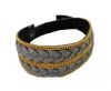 Braided Leather with golden chain-10mm-SE-B-Light grey