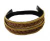Braided Leather with golden chain-10mm-SE-PB-10