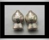 Zamak Silver Plated Bead CA-3236