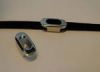 Zamak part for leather CA-4644-Steel Finish