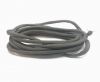 Real silk cords with inserts - 4 mm - Dark Grey