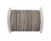 Round Leather Cord -  Vintage Taupe  -4mm